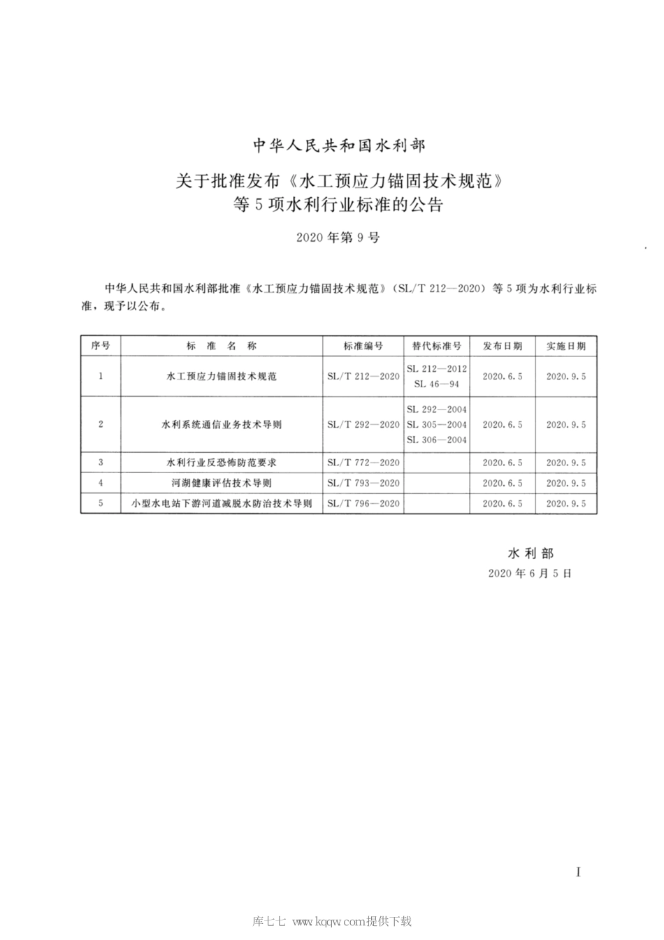 SL∕T 292-2020 水利系统通信业务技术导则.pdf_第2页