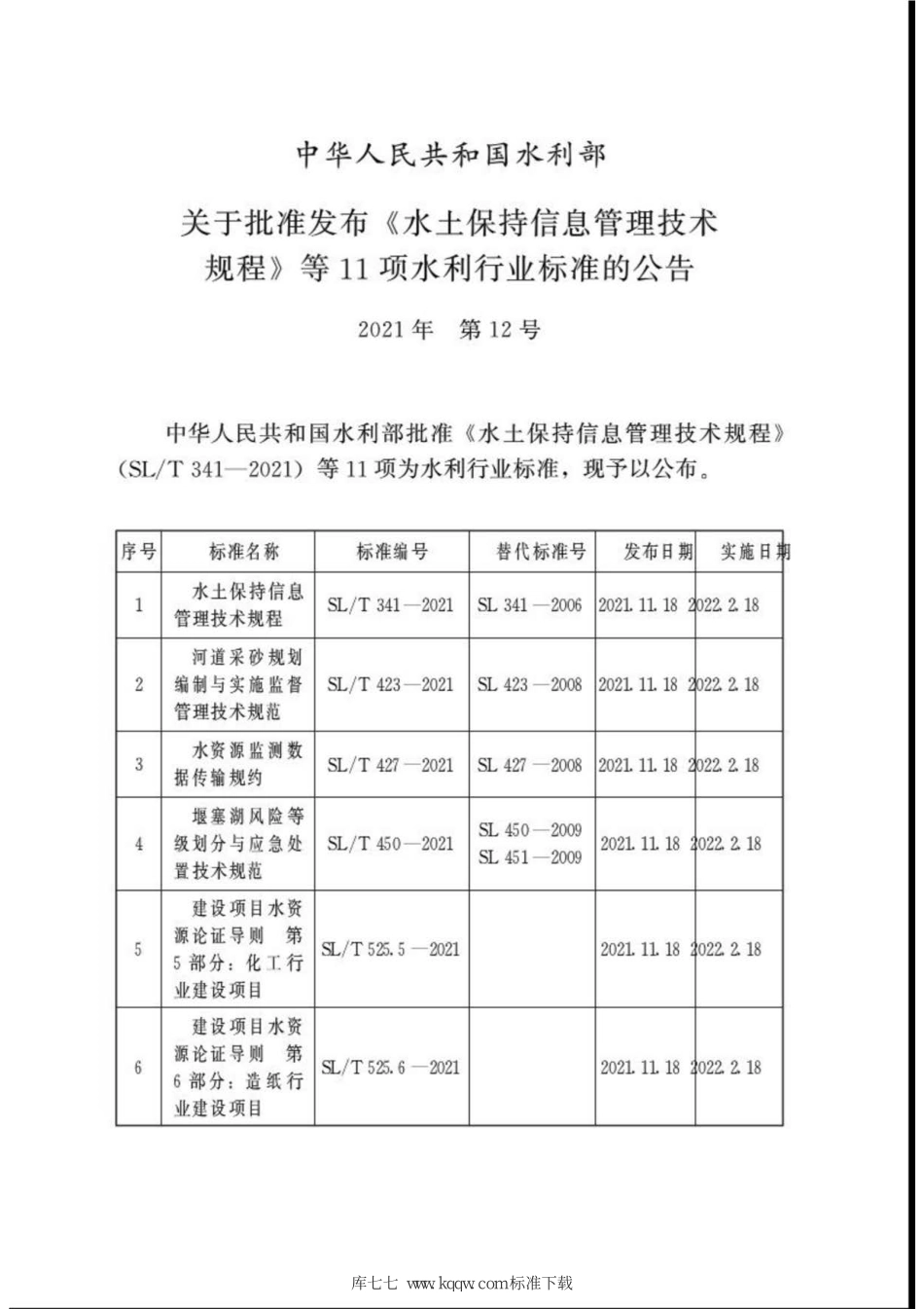 SL∕T 694-2021 水利通信工程质量评定与验收规程.pdf_第2页