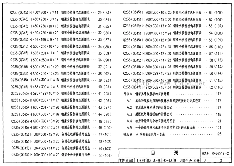 04SG519-2 多高层建筑钢结构节点连接.pdf_第2页