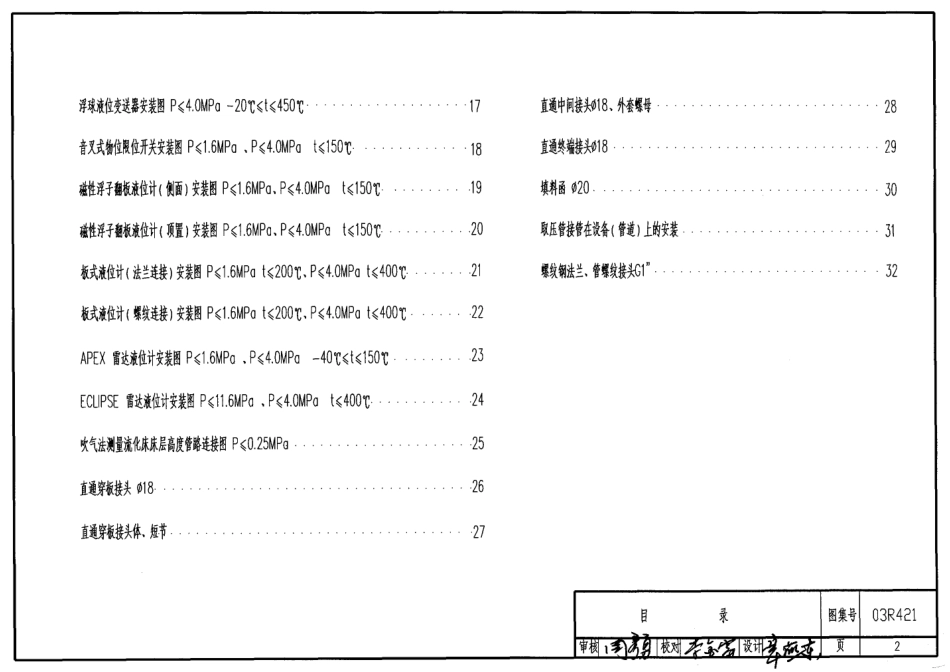 03R421 物(液)位仪表安装图PDF高清图集.pdf_第2页