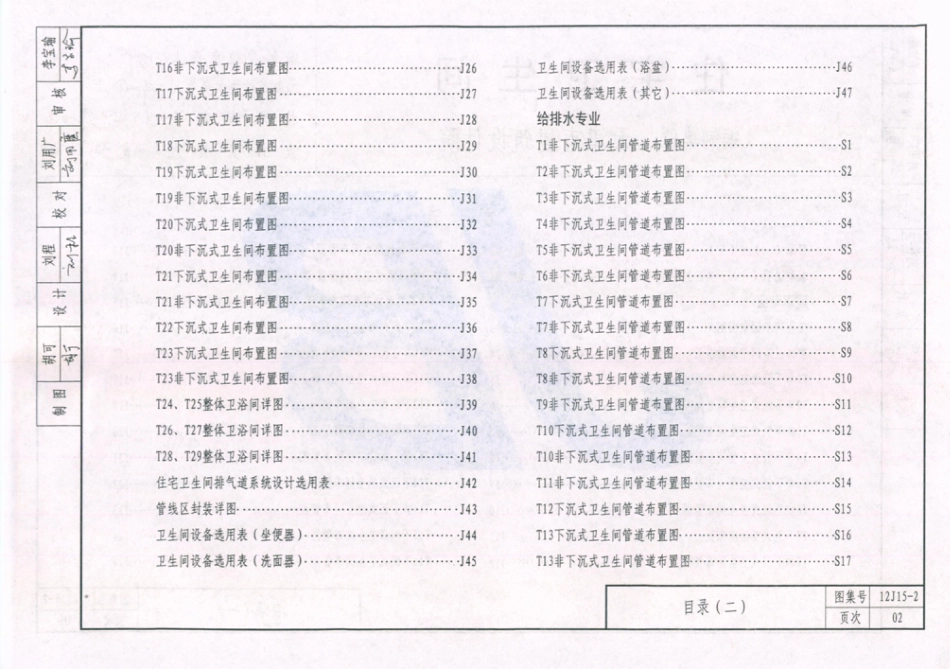 天津市建筑标准设计图集（2012版）12J15-2住宅卫生间.pdf_第3页