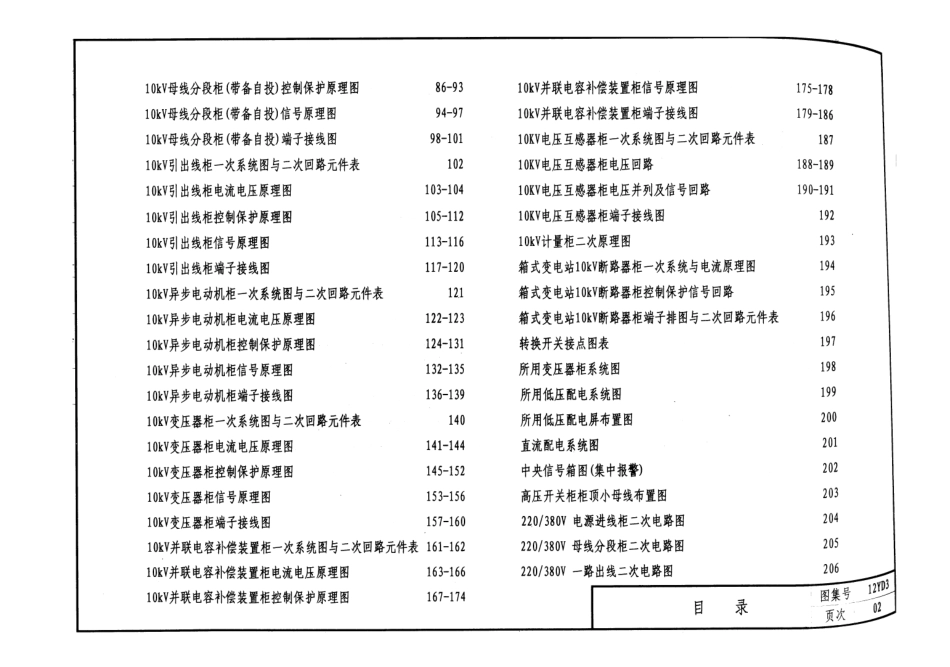 12YD3 10-0.4kV变配电所微机综合保护系统.pdf_第3页