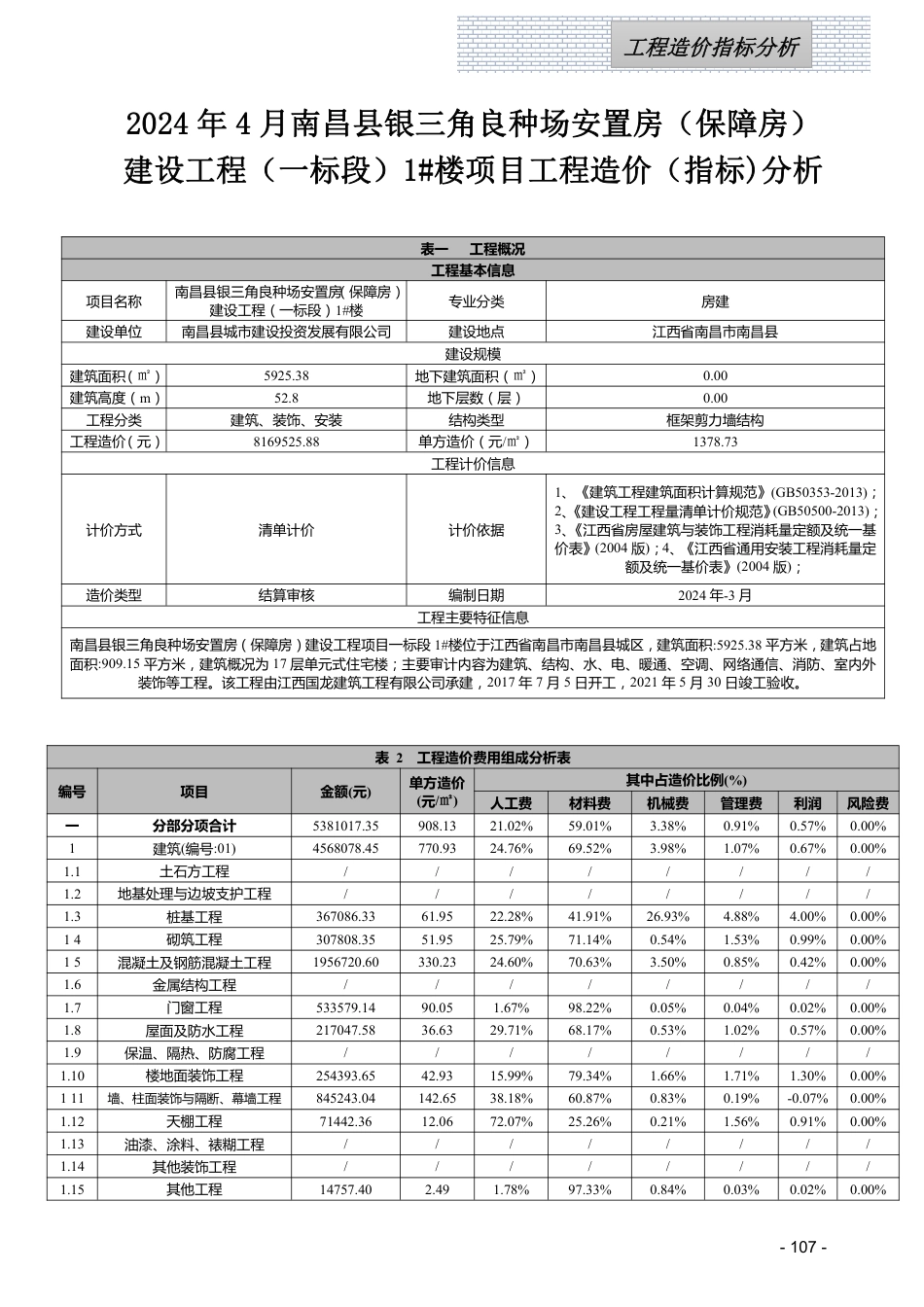 江西省信息价-2024年4月工程造价指标（案例）分析.pdf_第1页