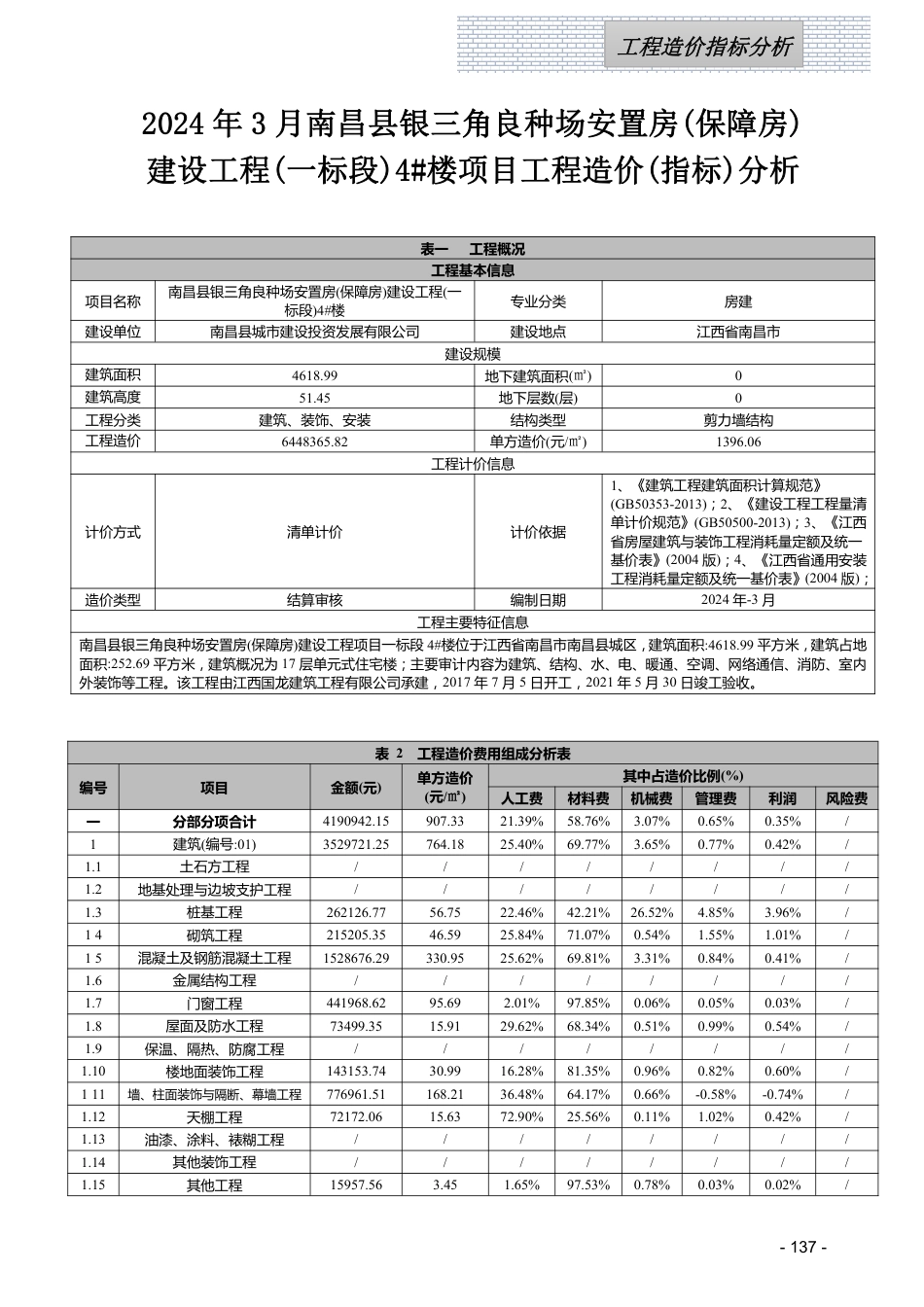 江西省信息价-2024年3月工程造价指标（案例）分析.pdf_第1页