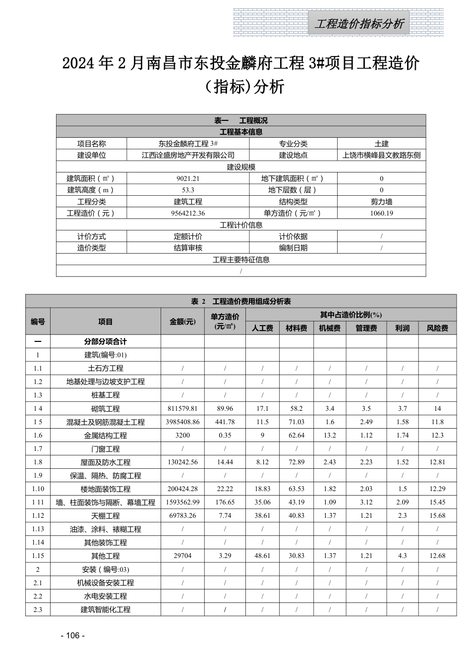 江西省信息价-2024年2月工程造价指标（案例）分析.pdf_第1页