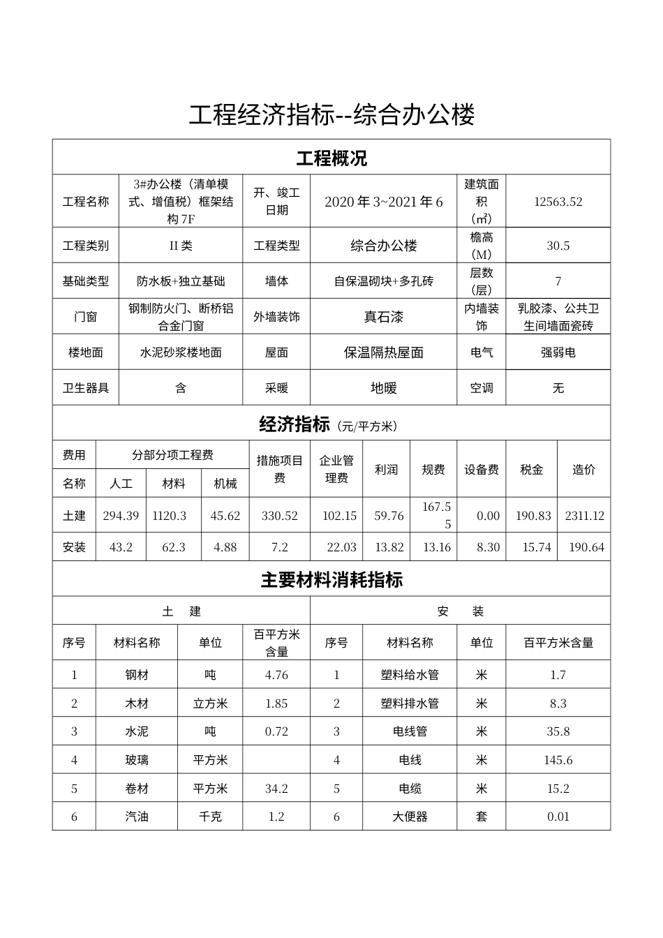 山东枣庄工程造价案例分析-综合楼案例（2021）.pdf_第1页