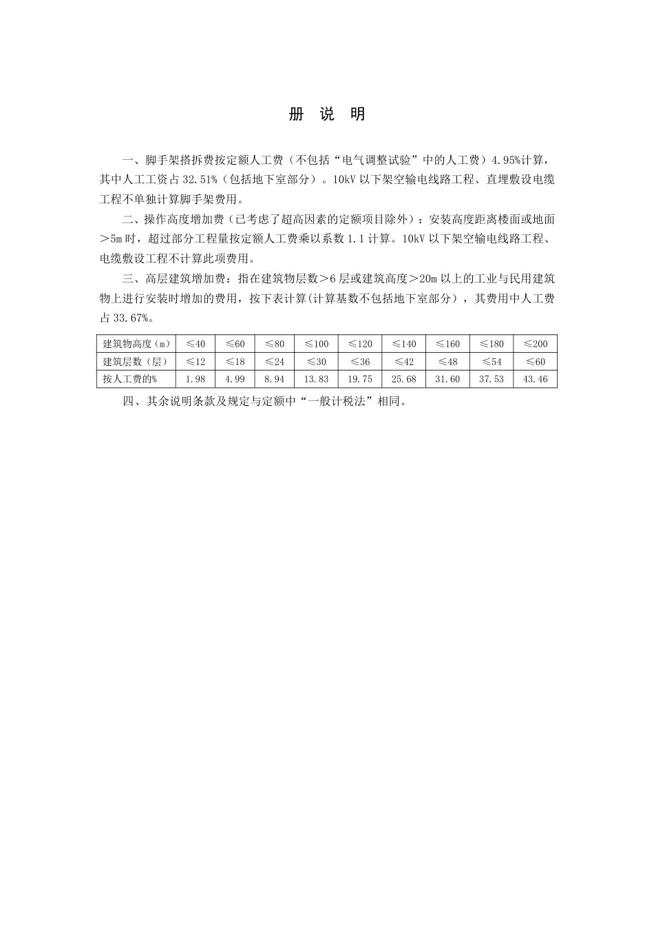 2018《山西省建设工程计价依据》简易计税价目汇总表（2019年增值税调整版）-安装第四册.pdf_第2页