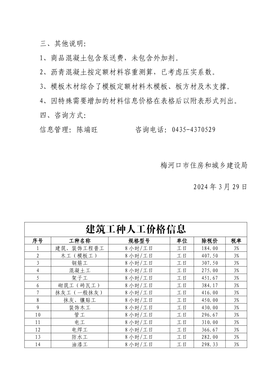 梅河口市2024年一季度价格信息.docx_第2页