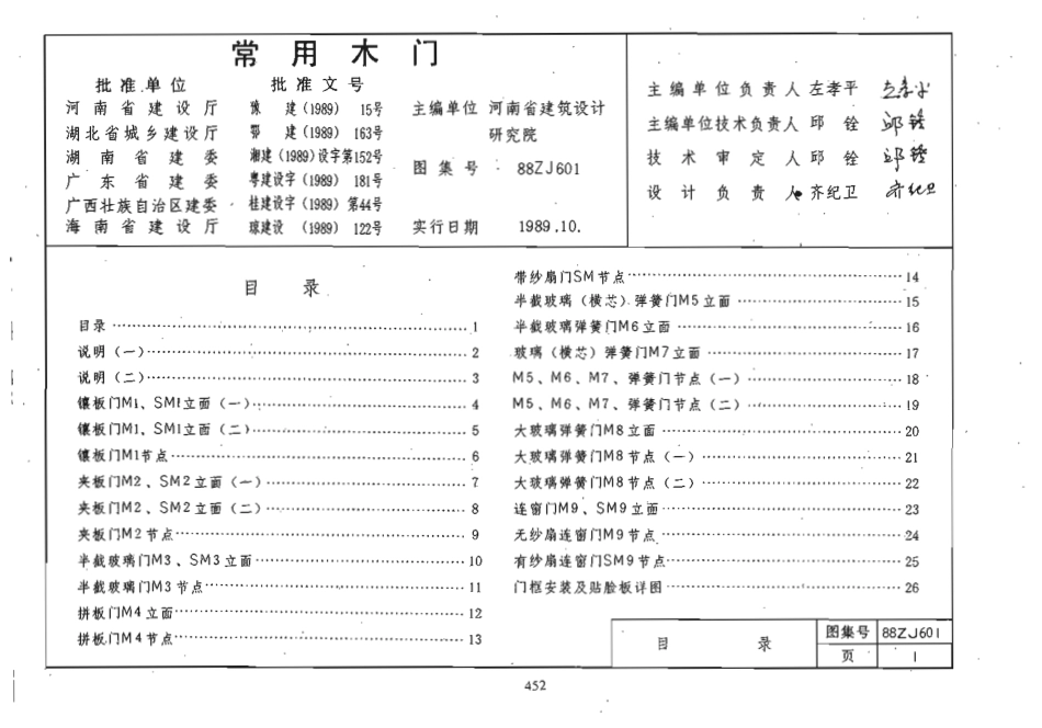 88ZJ601 常用木门.pdf_第2页