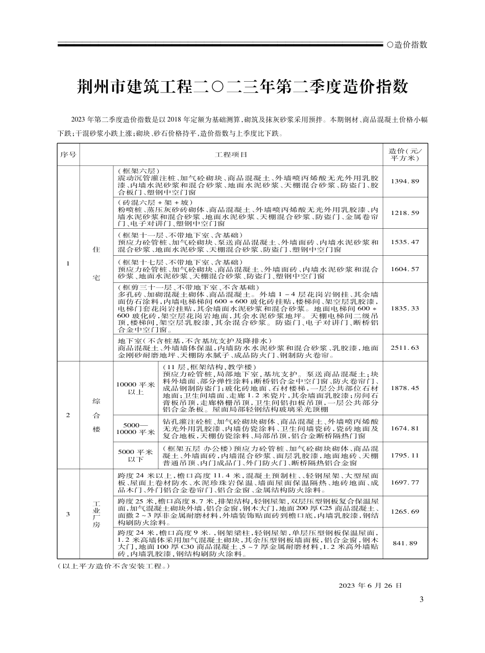 2023年6月荆州市城区建设工程材料市场信息价.pdf_第2页