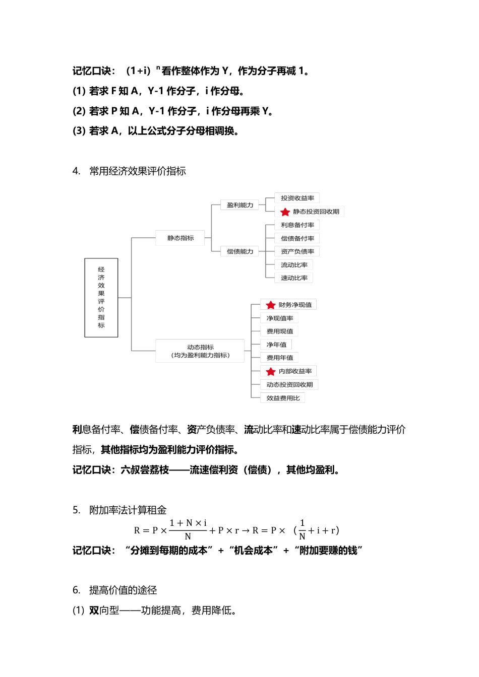 2024年一建《工程经济》37条记忆口诀总结.pdf_第2页