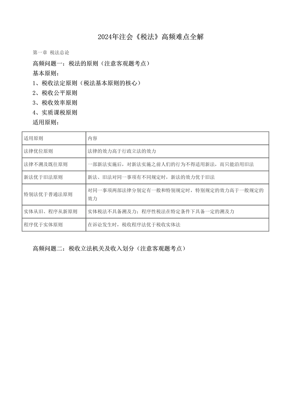 2024年注会《税法》高频难点全解.pdf_第1页
