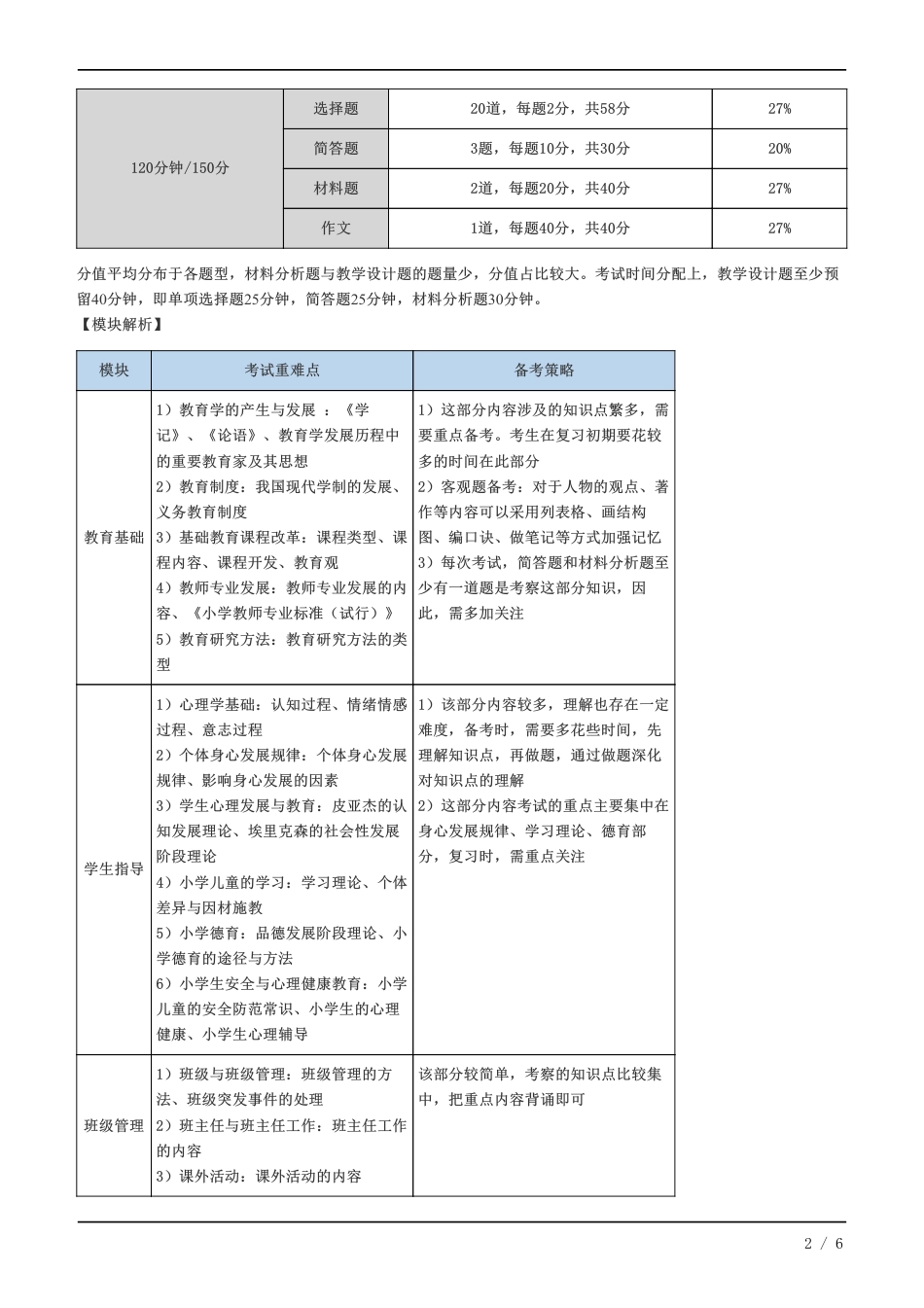 教师资格证《小学教育教学知识》学习计划及备考指导.pdf_第2页