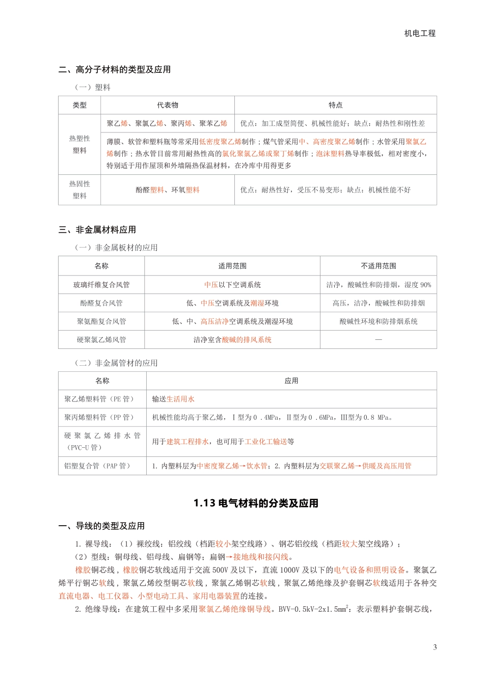 2024年一级建造师《机电工程》考前30页纸.pdf_第3页
