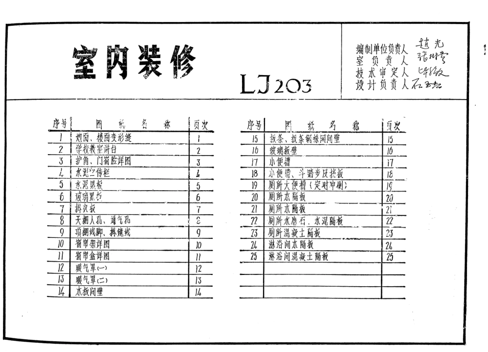 LJ203 建筑配件通用图集 室内装修.pdf_第1页