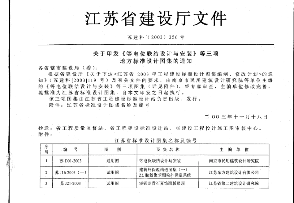 苏J16-2003(一) 建筑外保温构造图集（一） ZL胶粉聚苯颗粒外保温系统.pdf_第2页