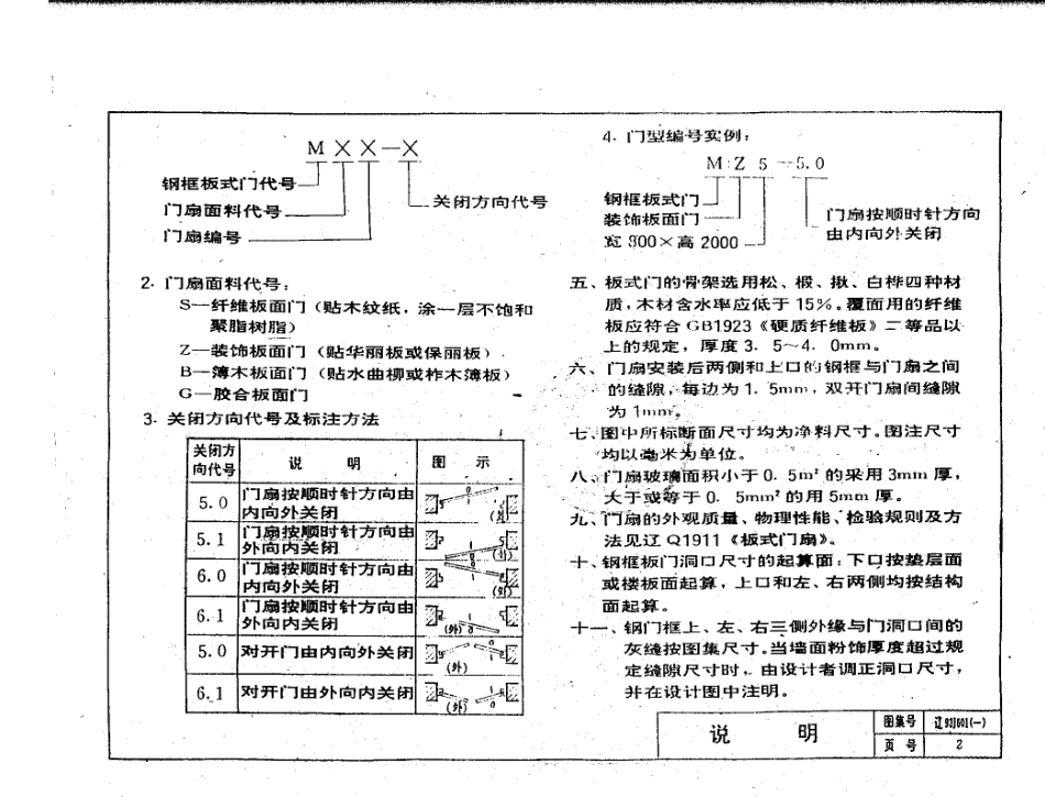 辽93J601(一) 住宅门 (钢框板式门).pdf_第3页