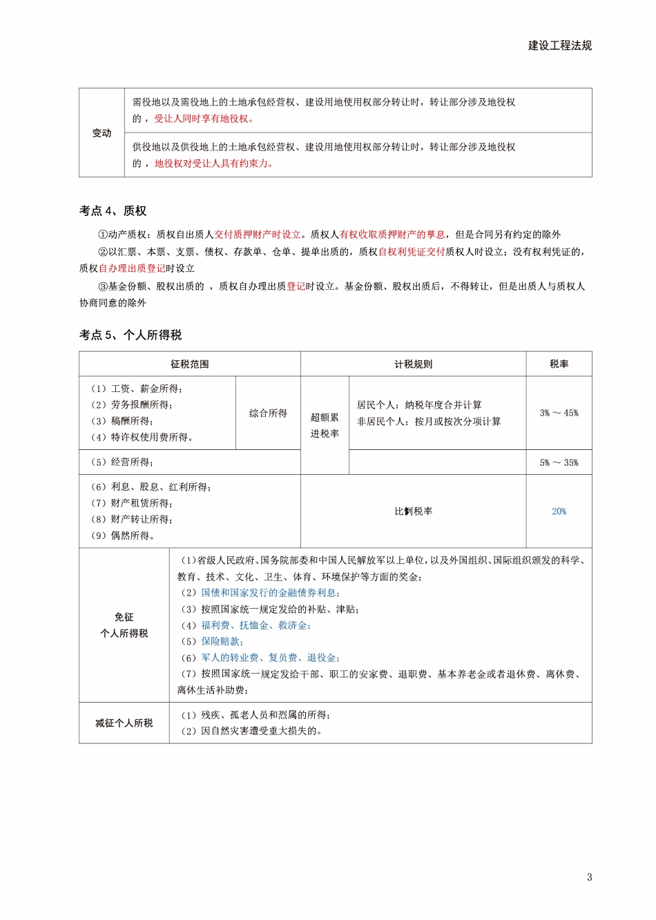 2024年一级建造师《工程法规》考前预测10页纸.pdf_第3页