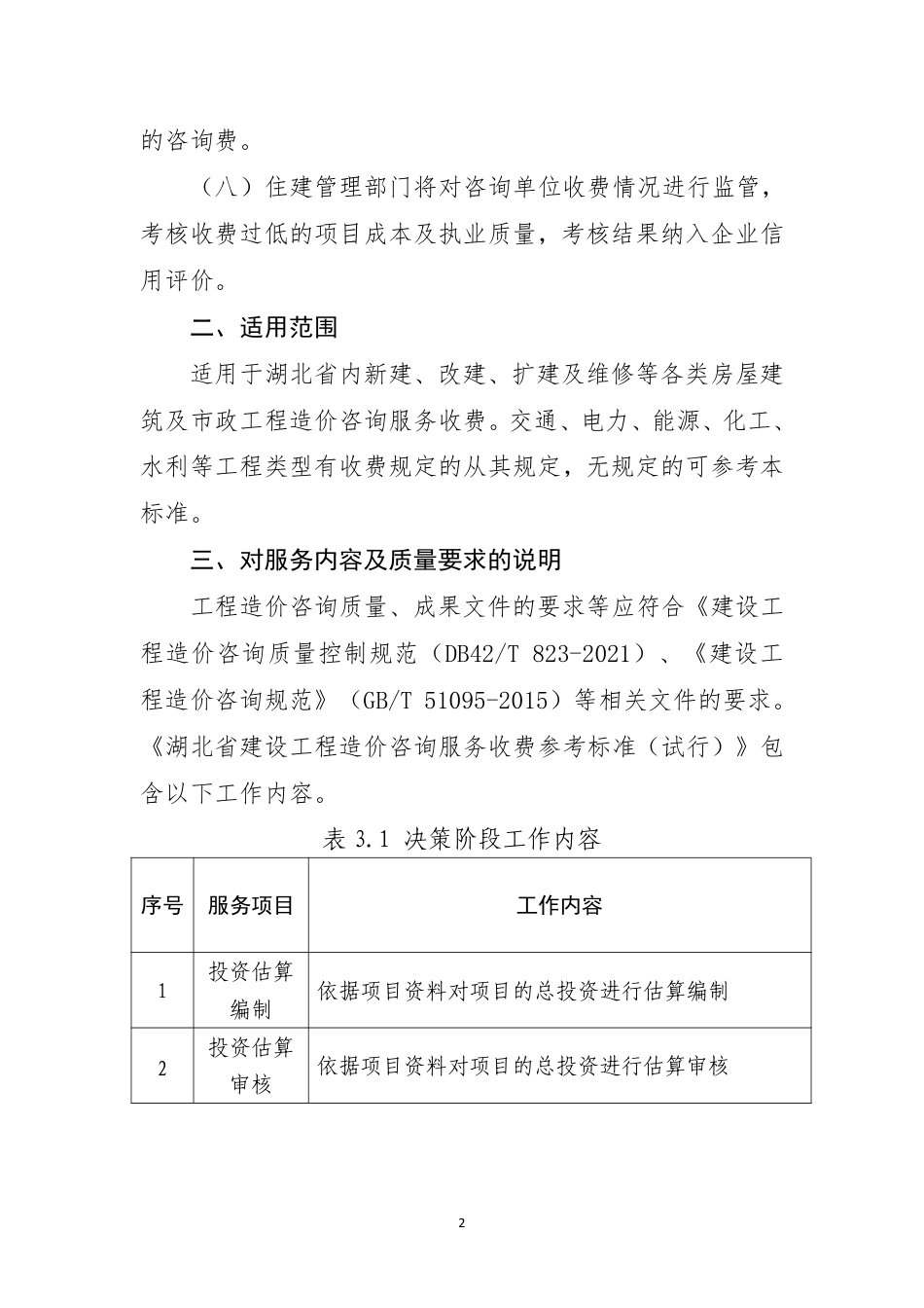 湖北省建设工程造价咨询服务收费参考标准（试行）鄂建文〔2023〕33号.pdf_第2页