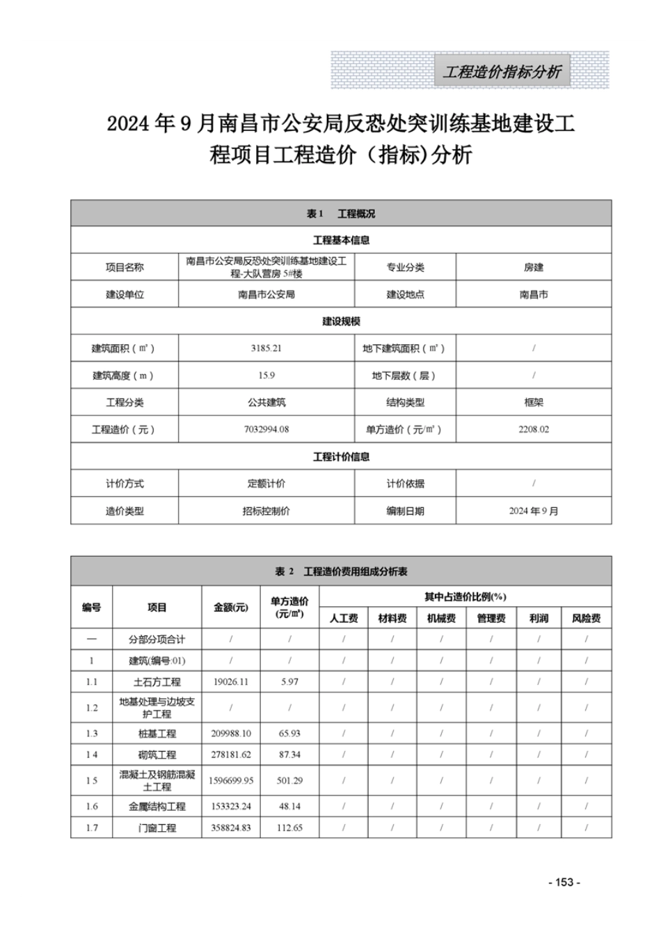 江西省2024年9月工程造价指标（案例）分析.pdf_第1页
