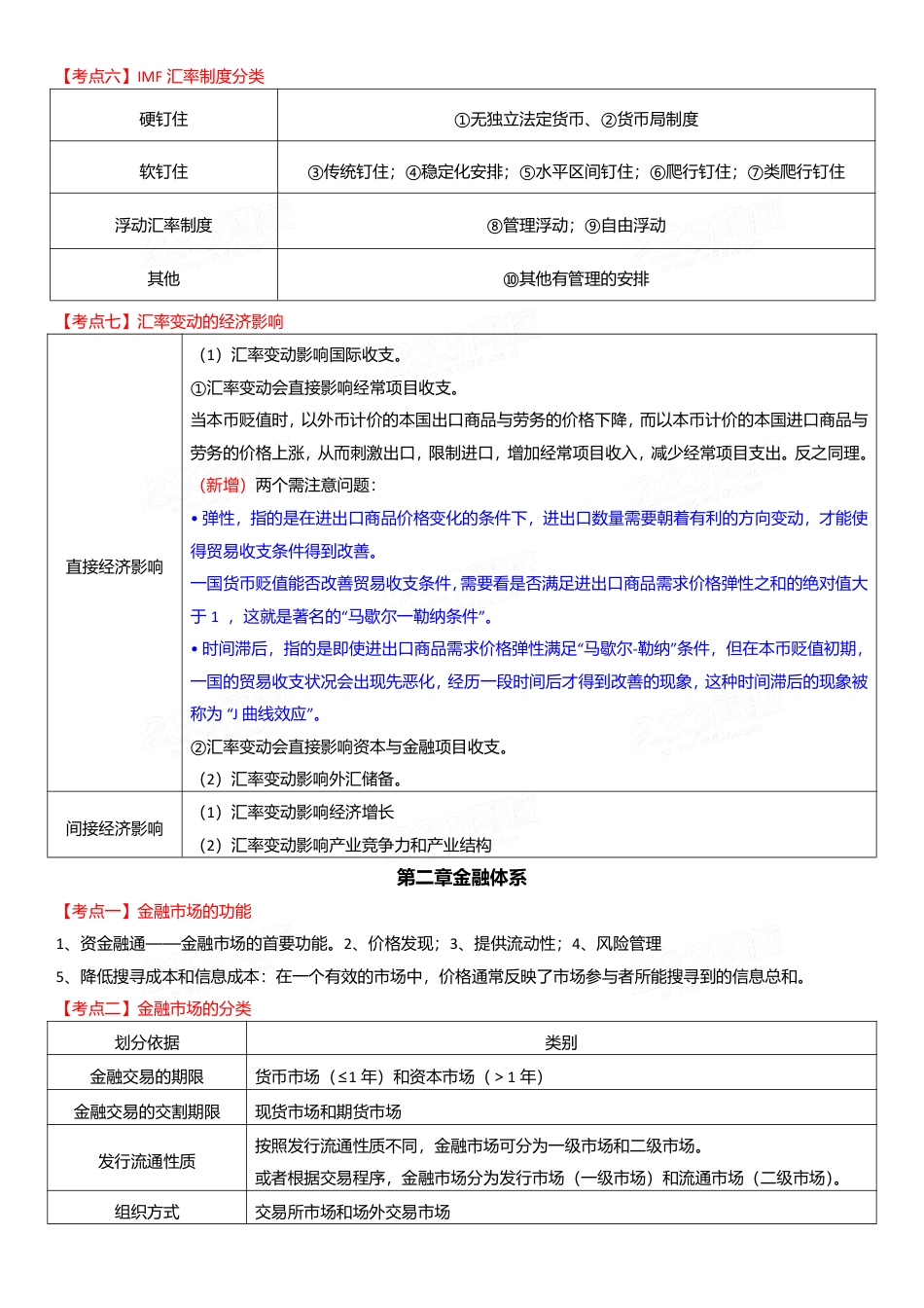 冲刺提分！2024年中级经济师《金融专业》考前25页纸.pdf_第3页