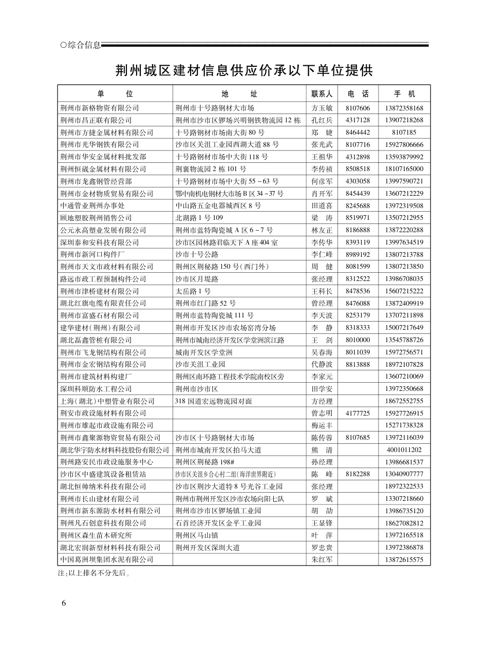 2024年11月荆州工程造价信息-湖北荆州2024年11月信息价.pdf_第1页