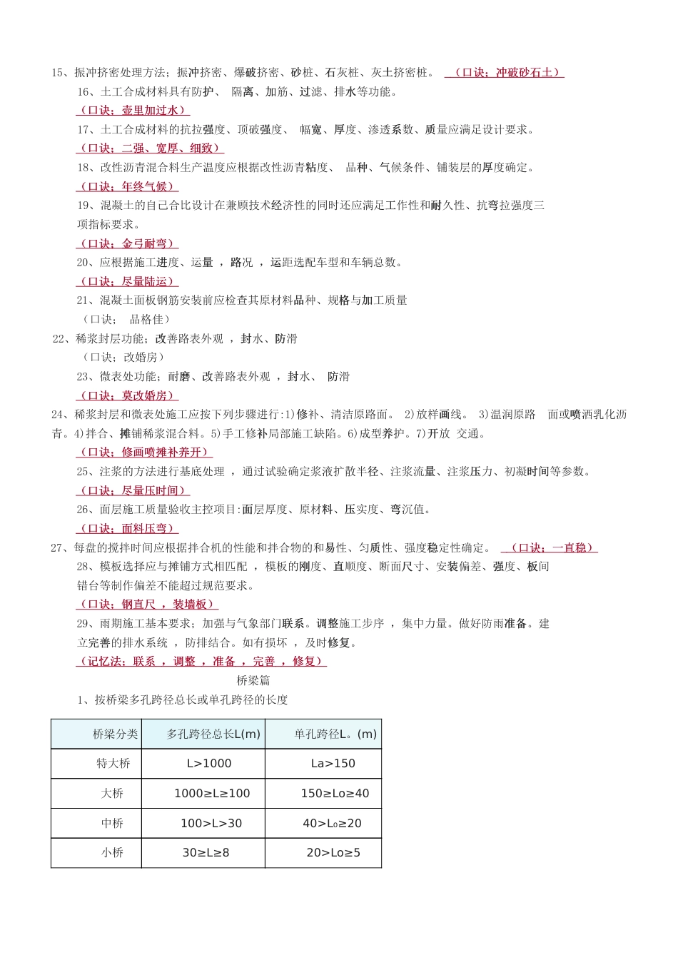 2025版二建《市政工程》记忆口诀归纳.pdf_第2页