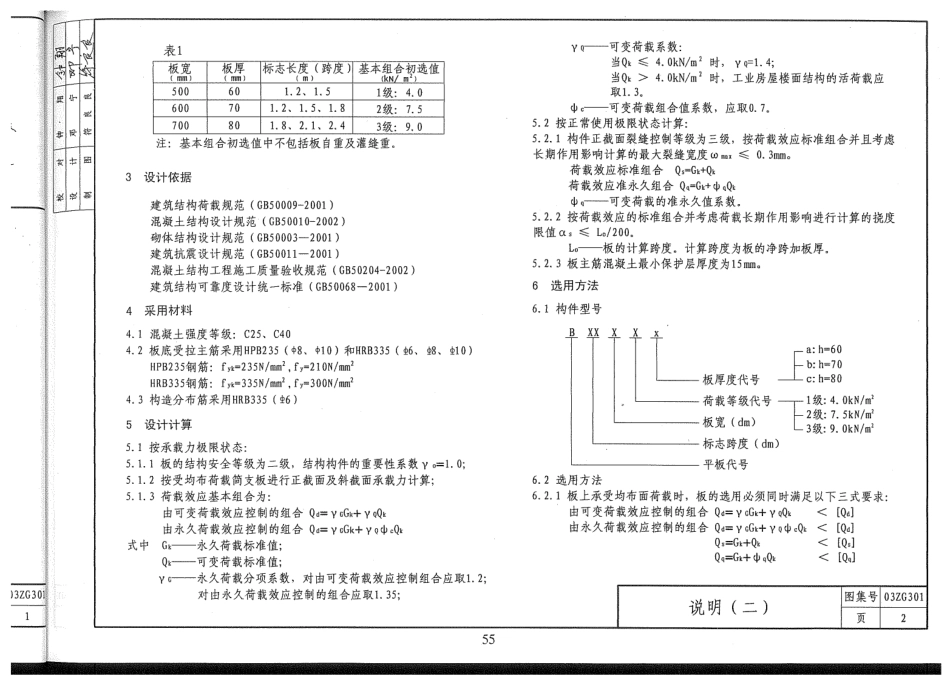 03ZG301 钢筋混凝土平板（跨度1.2-2.4米）.pdf_第2页