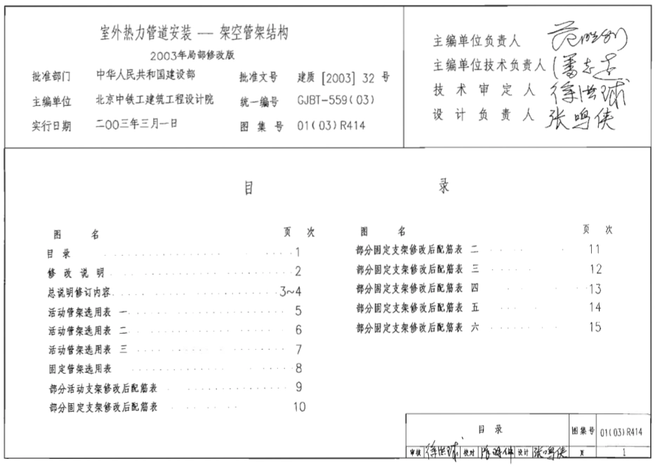 01(03)R414 室外热力管道安装—架空管架结构.pdf_第1页