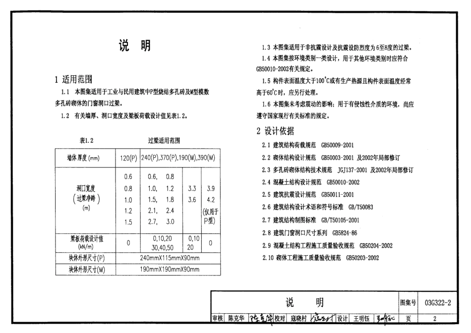 03G322-2钢筋混凝土过梁（烧结多孔砖砌体）.pdf_第2页