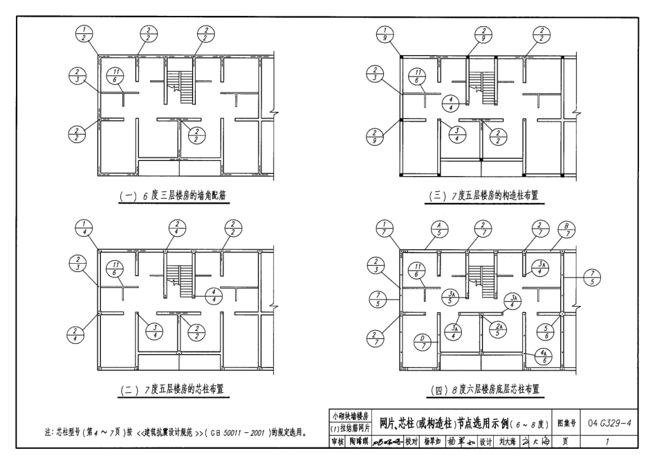 04G329-4建筑物抗震构造详图【小砌块墙楼房】.pdf_第3页