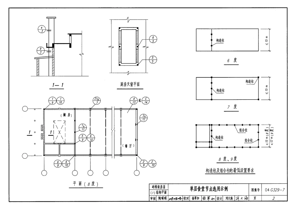 04G329-7建筑物抗震构造详图【砖排架房屋】.pdf_第3页