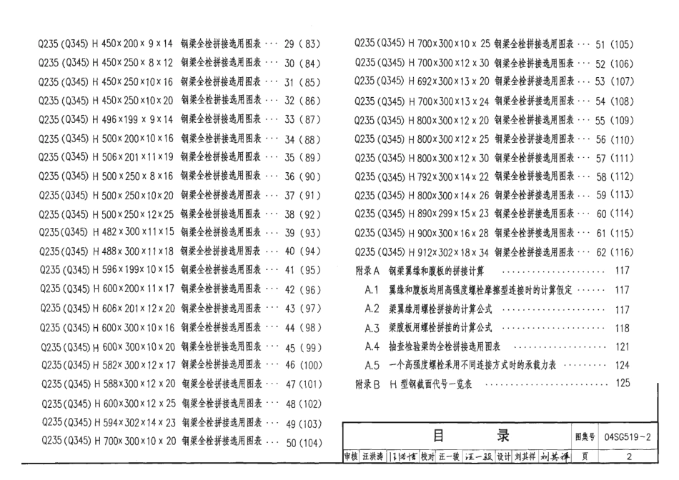 04SG519-2多、高层建筑钢结构节点连接(主梁的全栓拼接).pdf_第2页