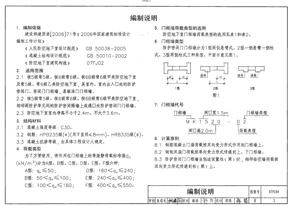 07FG04 钢筋混凝土门框墙.pdf_第2页