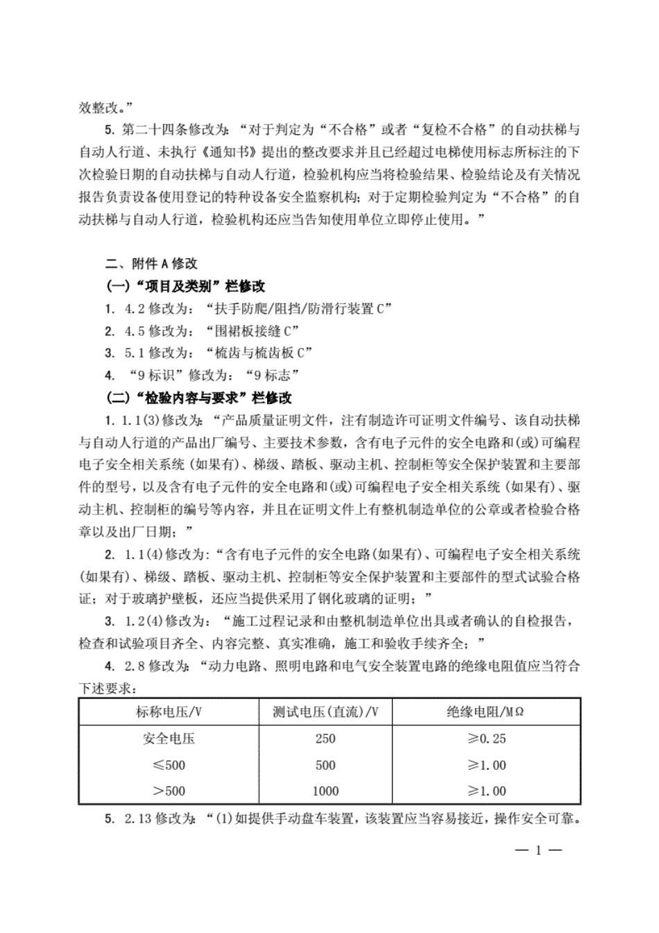 《电梯监督检验和定期检验规则--自动扶梯与自动人行道》(TSG-T7005-2012)第1号修改单.pdf_第2页