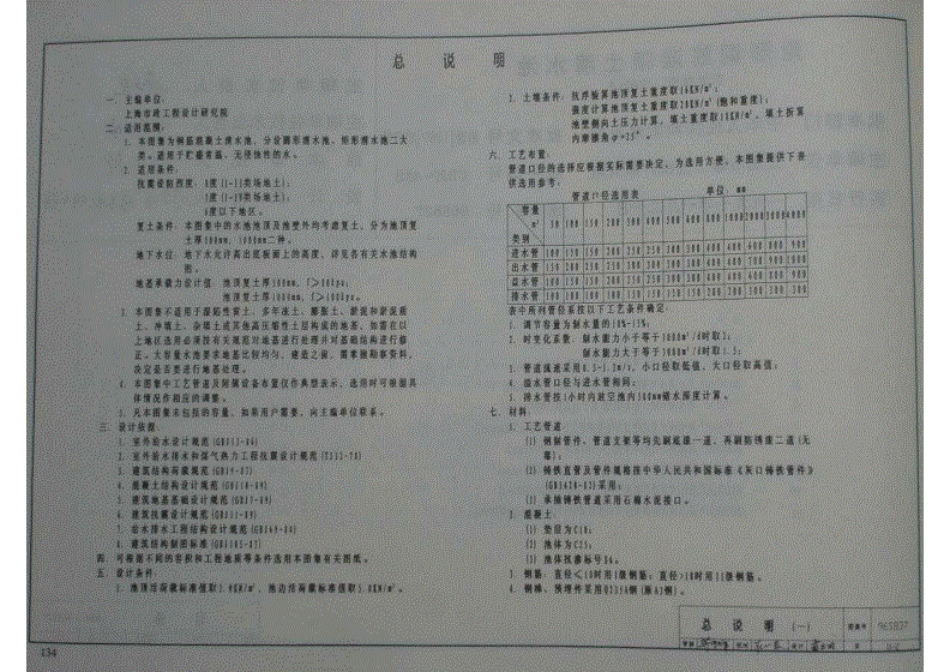 96S837矩形钢筋混凝土清水池有效容积3000m3.pdf.pdf.pdf_第2页