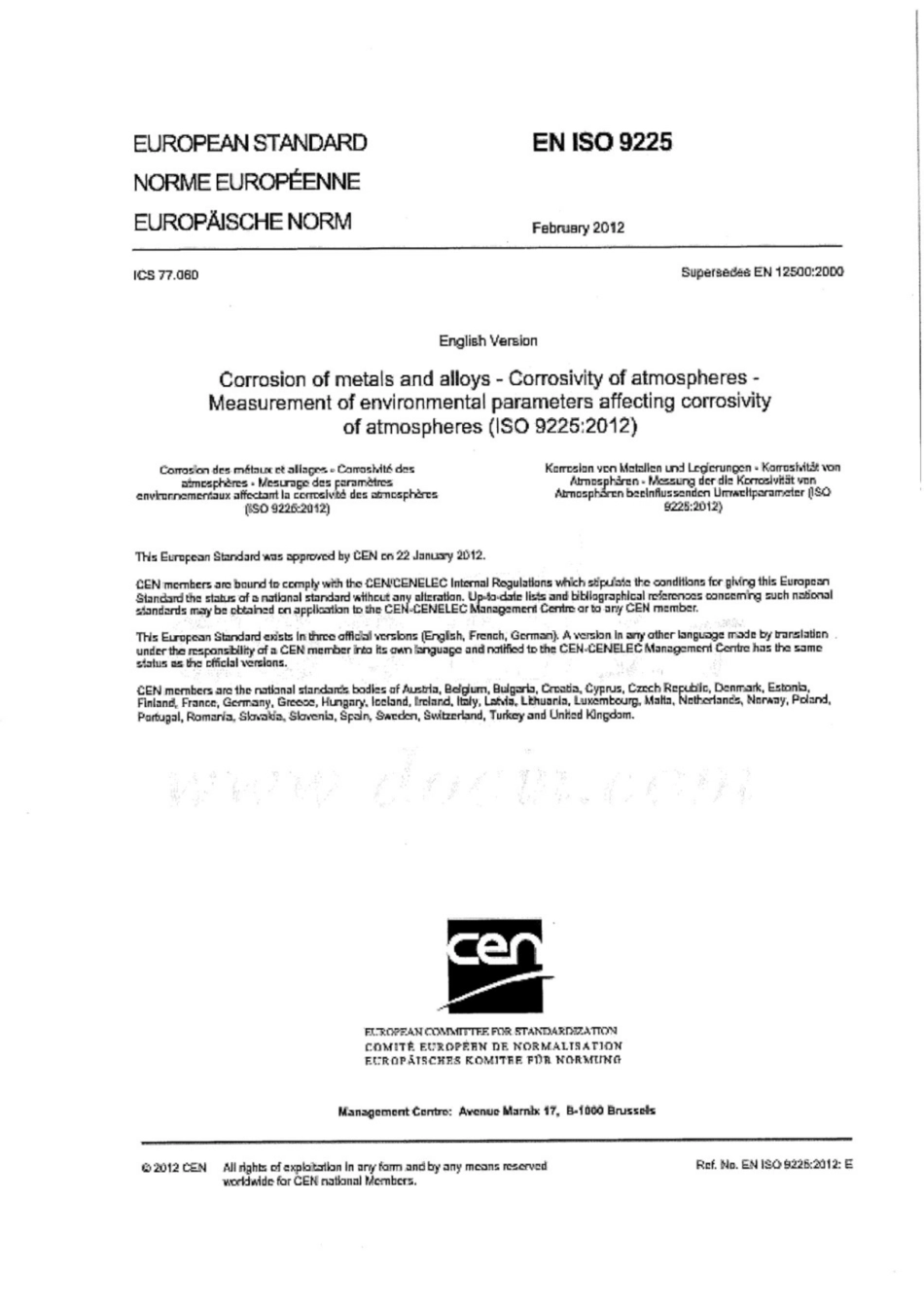 EN ISO 9225-2012 [高清版].pdf_第1页