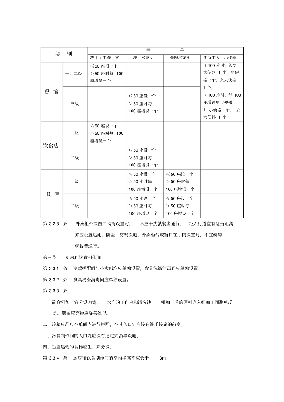 饮食建筑设计规范JGJ64-89(建筑设计部分).pdf_第3页