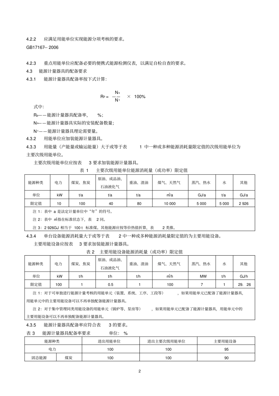 用能单位能源计量器具配备和管理通则GB17167—2006.pdf_第2页