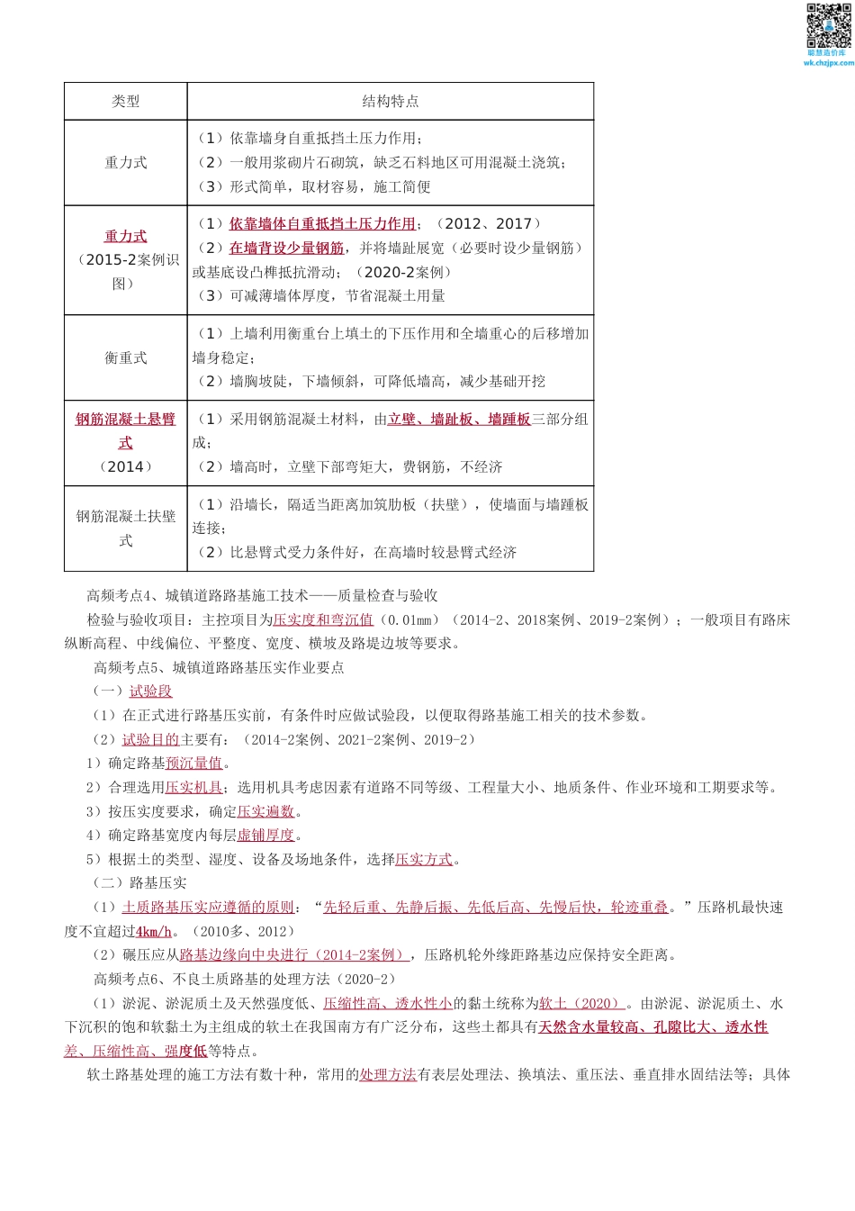 2025版二建《市政工程》历年高频真题考点汇总.pdf_第2页