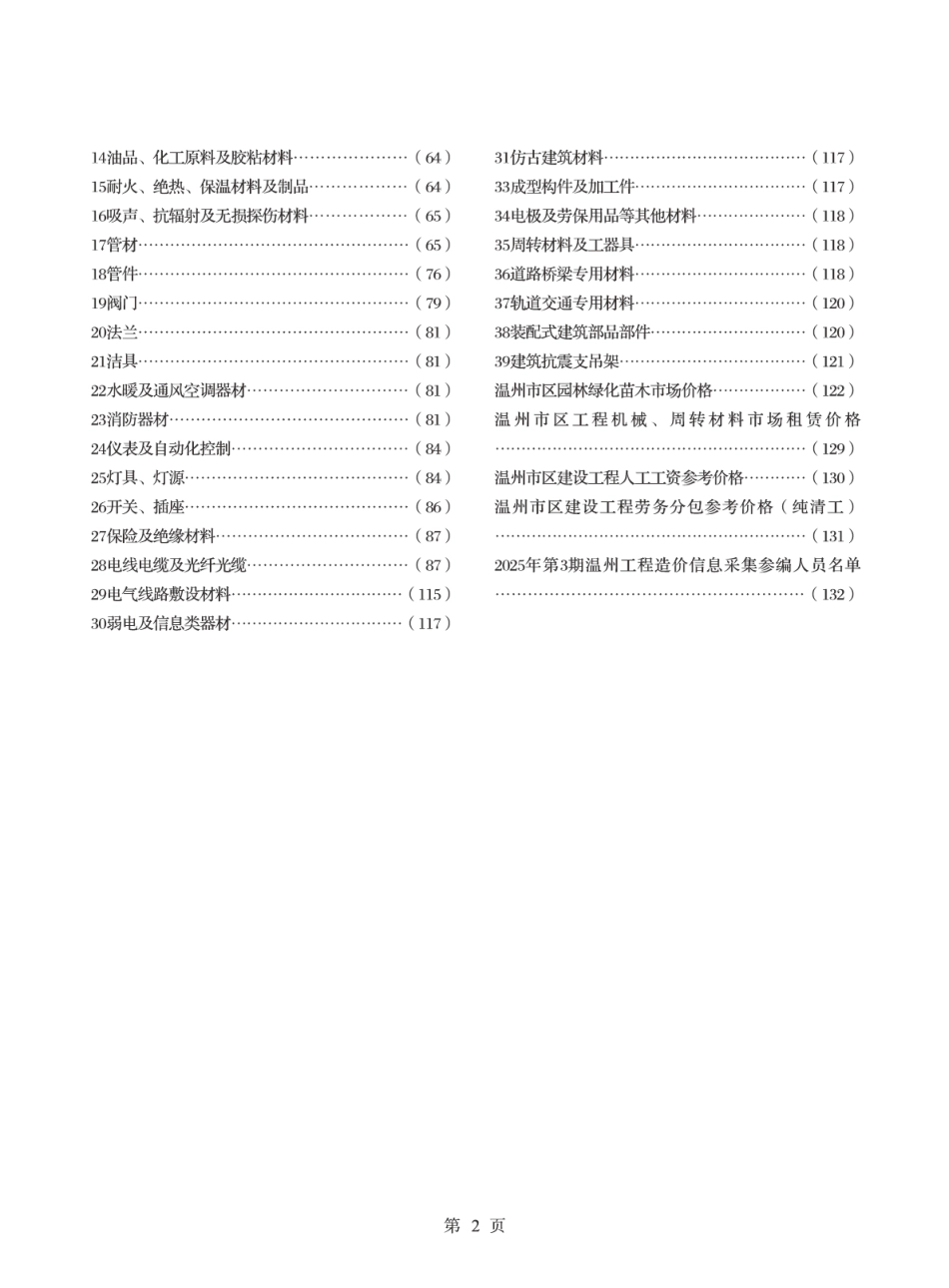 温州市工程造价信息价2025年3月综合版本.pdf_第2页