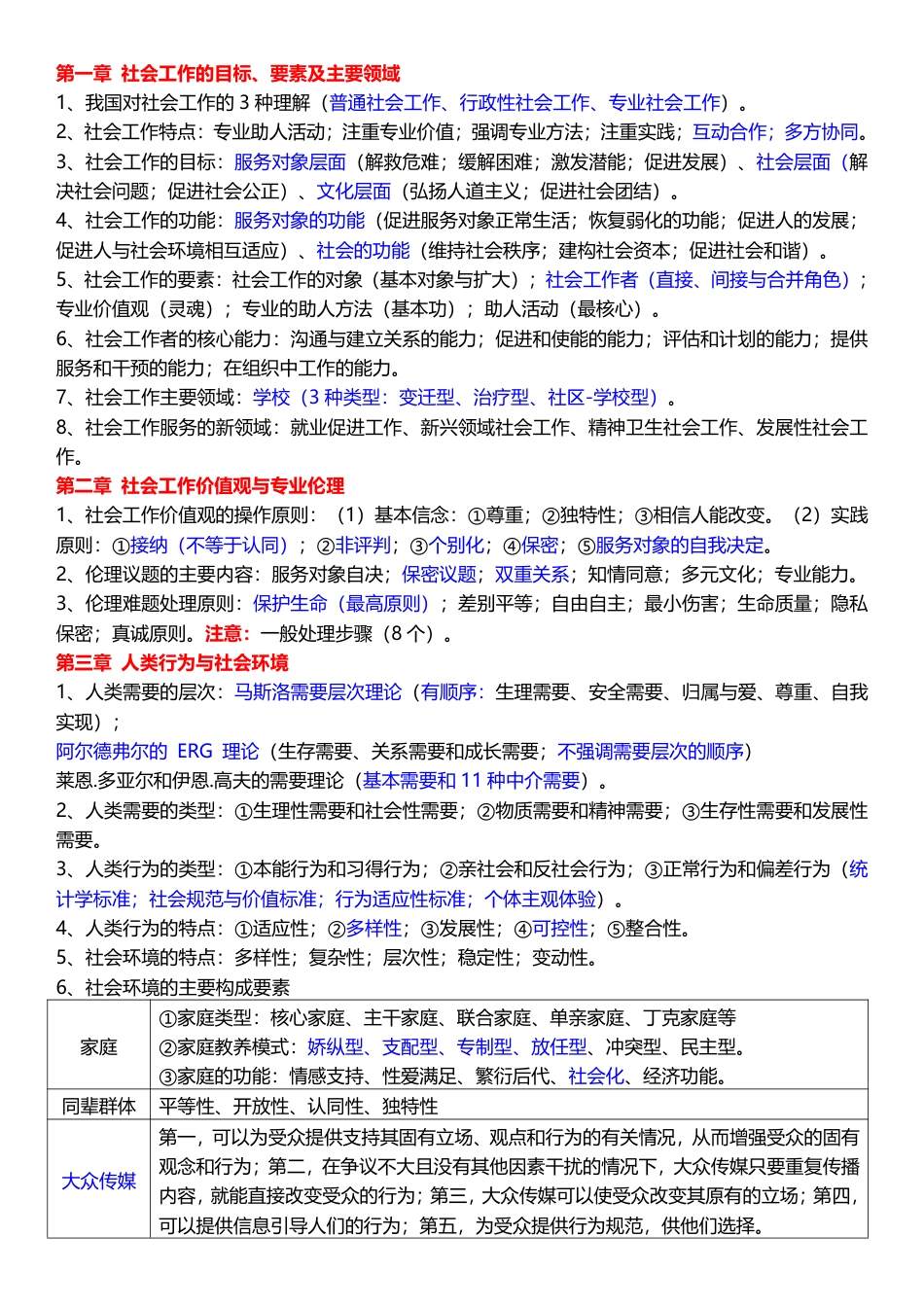 2025年社会工作者《初级综合能力》临考决胜5页纸.pdf_第1页