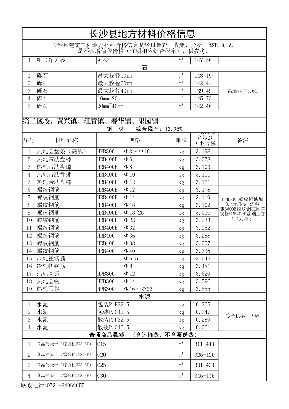 长沙市长沙县地方材料价格信息（2025年4月）.xlsx_第3页