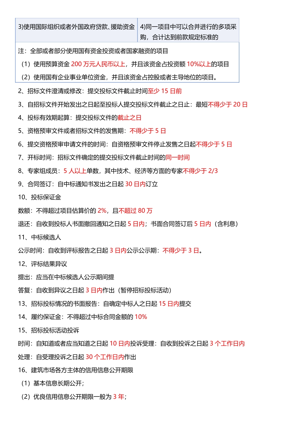 2025年一级建造师《工程法规》时间_数字考点汇总（62个）.pdf_第3页
