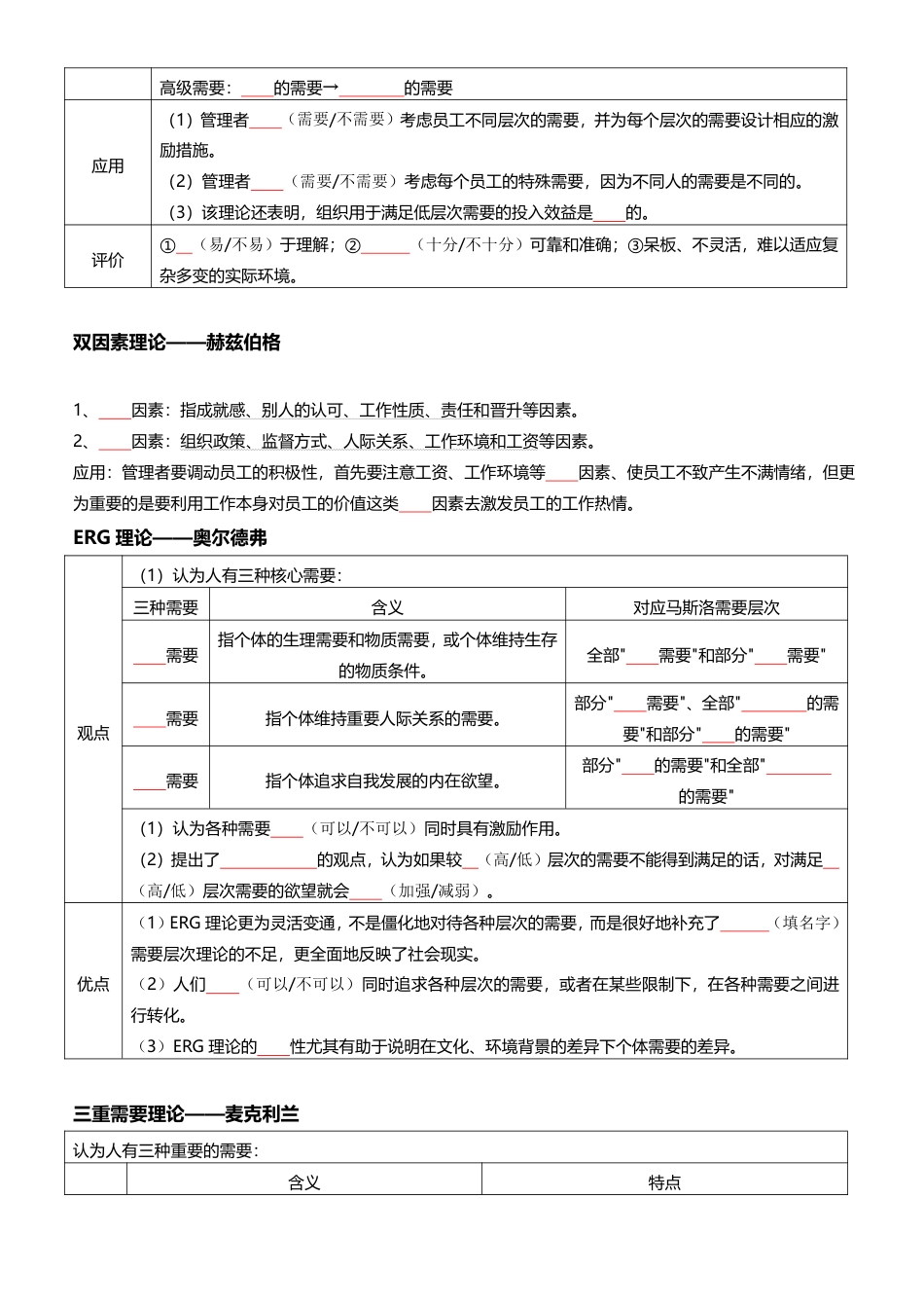 2025年《中级人力资源》超高频真题考点默写本（默写版本）.pdf_第3页