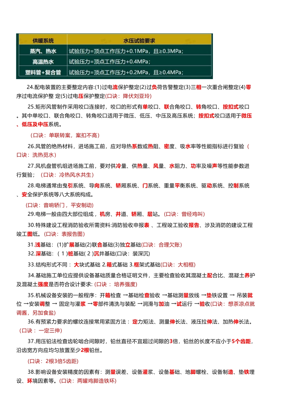 2025年一建《机电实务》记忆口诀大全（63条）.pdf_第3页