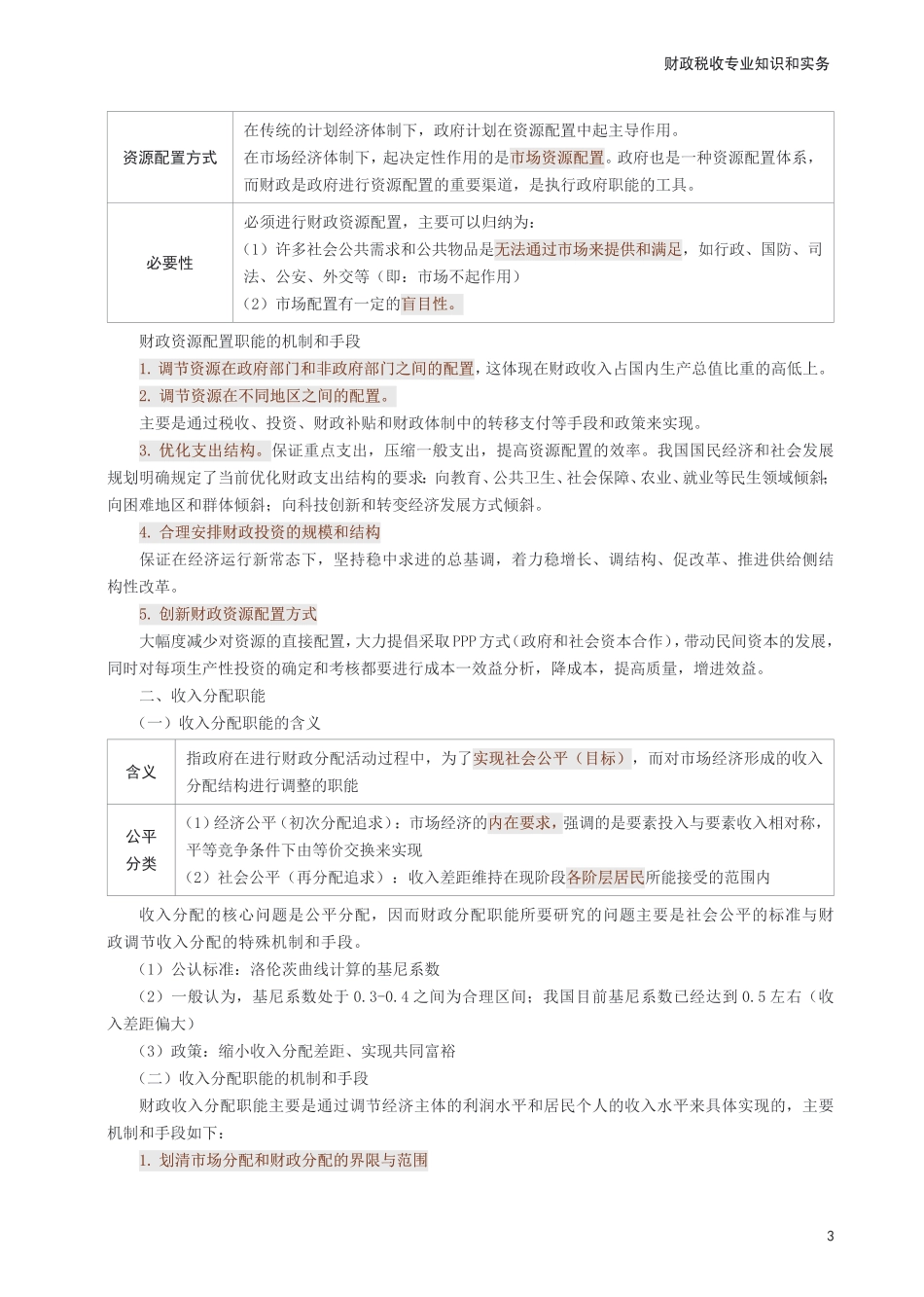 冲刺狂背!2025年中级经济师《财政税收》考前25页纸.pdf_第3页